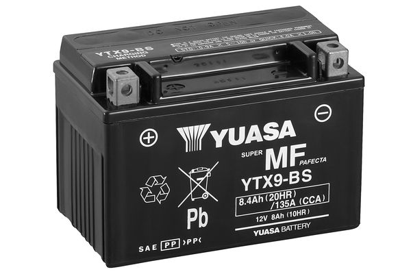 Hovedbilde Yuasa YTX9-BS (12V 8Ah)